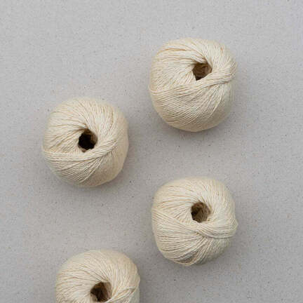 4 garnnoegler af market sole fra pascuali i farven lemonade