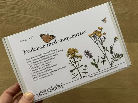 Frøkasse med snapseurter