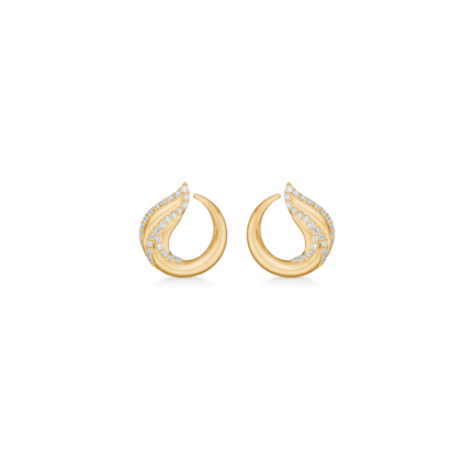 Eternal Flame earrings in 14-carat gold