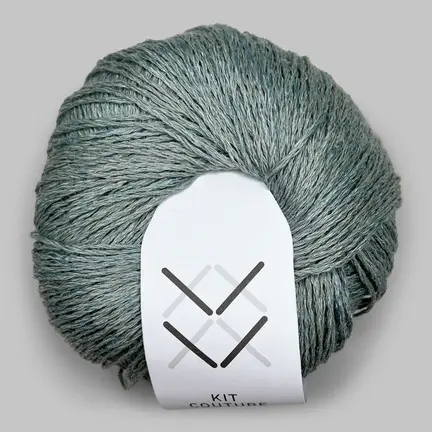 Silk linen garn fra Kit Couture i farven støvet grøn