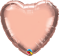 helium ballon rosegold hjerte