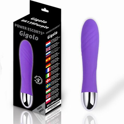 Power Escorts Gigolo – kraftig og fleksibel vibrator i blød silikone med flere vibrationsfunktioner