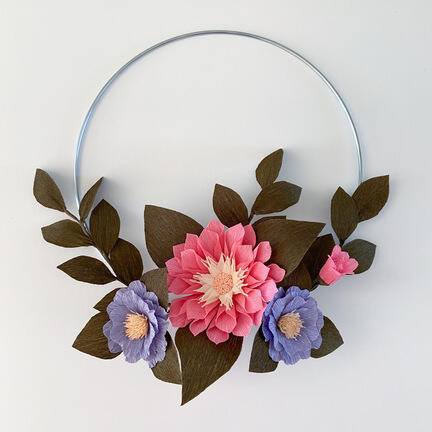 evigheds blomster crepe papir kunstig dekoration