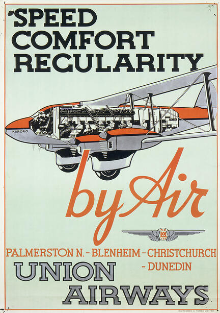 fotomester union airways reklame plakat