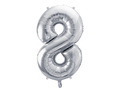 Sølv 8 tal med helium