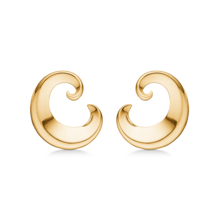 OCEAN earrings in 14 karat gold.