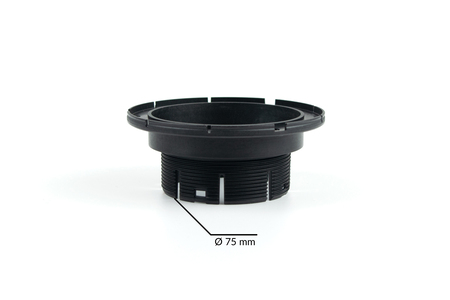 Ø75 mm varmerør flange sort
