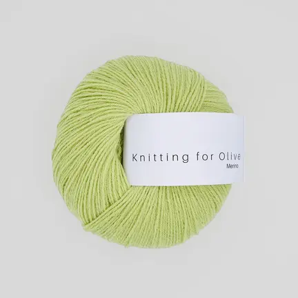 garnnoegle merino fra knitting for olive i farven citrongræs