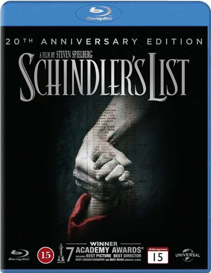 Schindler's List, Schindlers list, Bluray, Movie