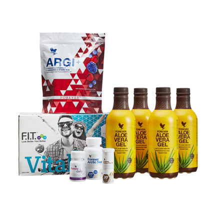 Vital5 med Forever Aloe Vera Gel - komplet kosttilskudspakke
