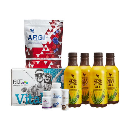 Vital5 med Forever Aloe Vera Gel - komplet kosttilskudspakke