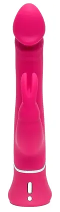 Pink Power Rabbit Vibrator i silikone med sugekop og fjernbetjening