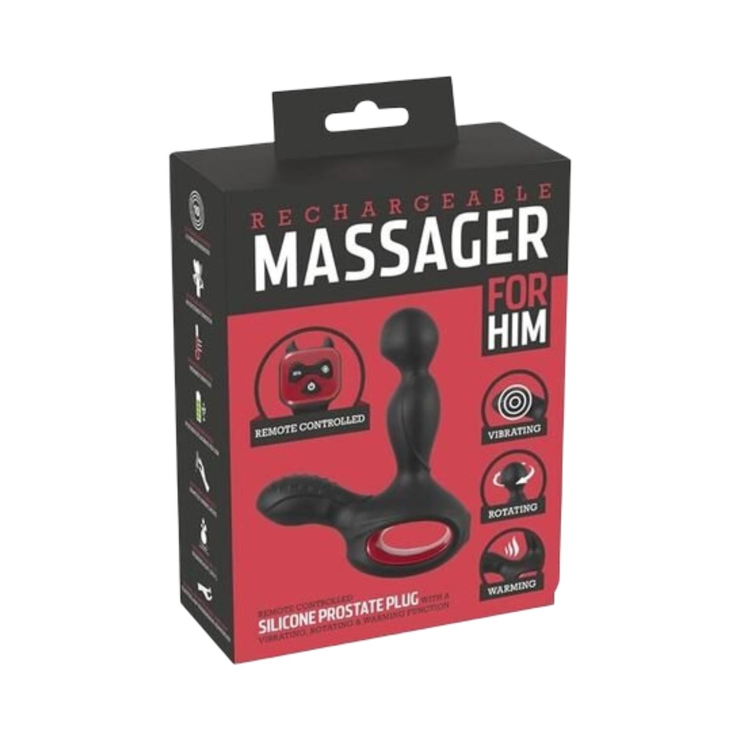 Rechargeable Massager For Him Prostate Plug Warming