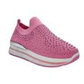 Dame sneakers elastik fuxia