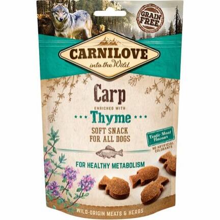 Carnilove Soft Dog Snacks | Karpe med Timian | 200 gram
