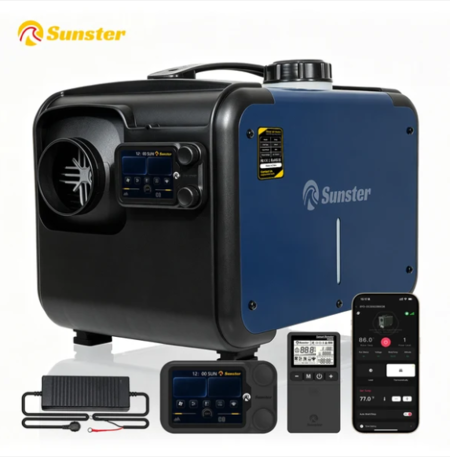 Sunster TP B2 8kW dieselfyr med WiFi Bluetooth og CO