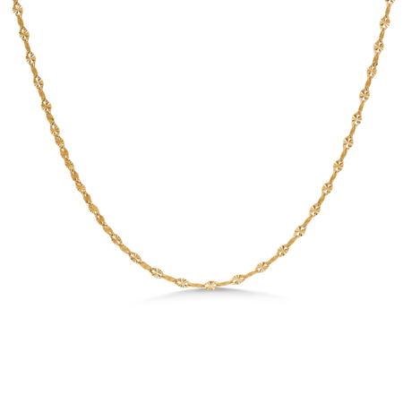 Aurelia halskæde udført i 925 ren sterlingsølv belagt med 18 karat forgyldning.