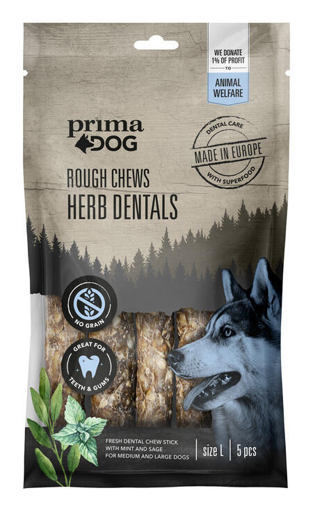 Primadog rough chews dental stick - L
