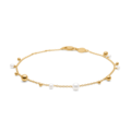 BUBBLES N' PEARLS bracelet in 14 karat gold | Danish design by Mads Z