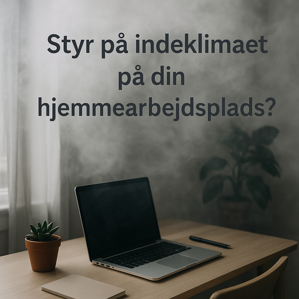 billedet viser et dårligt indeklima på din hjemmearbejdsplads