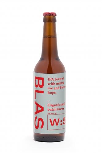 Blas - W:5 IPA brewed with malted rye and Simcoe hops. - DinØl.dk