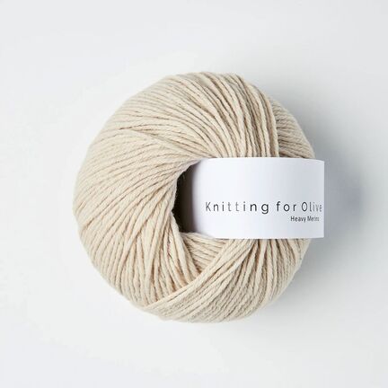 garnnoegle heavy merino fra knitting for olive i farven marcipan
