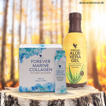 Forever Aloe Vera Gel™ og Forever Marine Collagen sampak – dansk officiel Forever Living forhandler