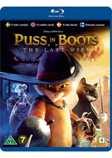 Den bestøvlede kat, Ønskestjernen, Puss in Boots, The Last Wish, Blu-Ray, Movie