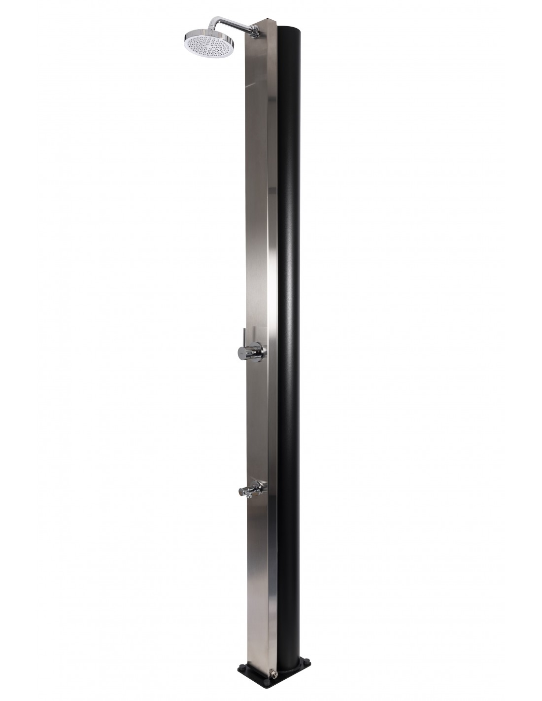 Crm Watermixer Rd - Solardusche 30 Liter - Gebürsteter Stahl, Mit Fußdusche