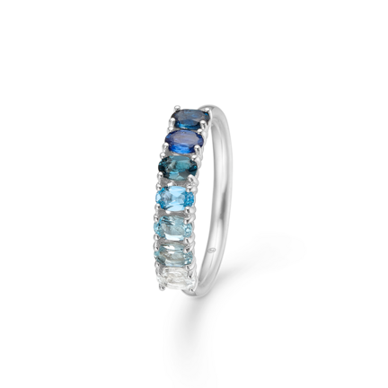 POETRY SAPPHIRE silver ring | Danish design by Mads Z