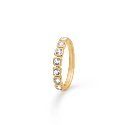 Small Elera ring in gold plated silver - studio.z