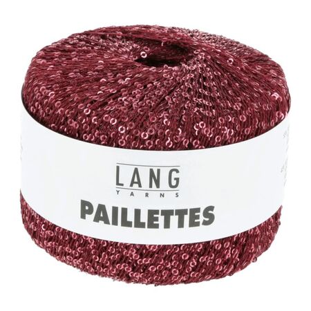 garnoegle af maerket paillettes fra lang yarns i farven bourgogne