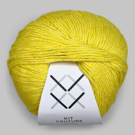 Garnnøgle Wool Cotton fra Kit Couture i farven gul