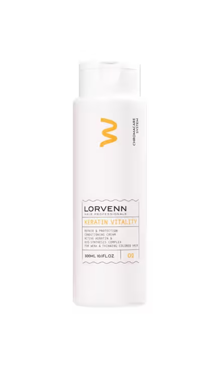 Billede af Keratin Conditioner – genopbyggende balsam med keratin og Panthenol til tyndt og farvet hår.