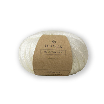 Garnet Mulberry silk 100% silke fra Isager garn i farven e0