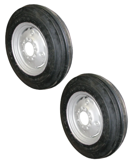 Fordæk 6,00 x 16 monteret på 4,5 x 16” fælge - 2 stk. Passer på: FE35, MF35, MF65, MF135 Passer på: Fordson Dexta, Super Dexta Passer på: Ford 2000, 3000