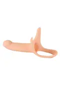 Hollow strap-on dildo med 6 cm forlængelse, blødt silikone og justerbare stropper