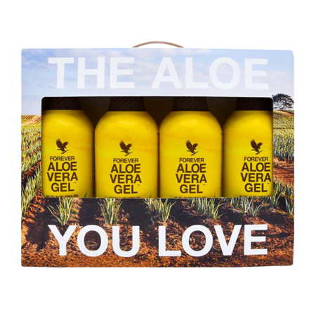 Forever Aloe Vera Gel i 4 styks pakning