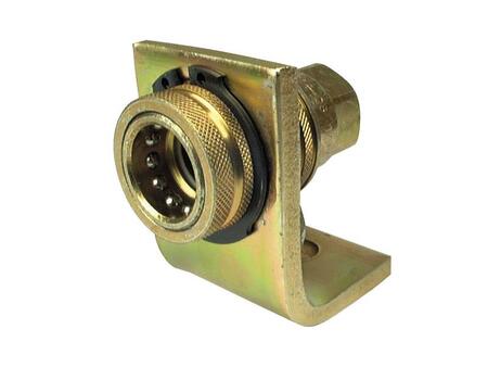 Hydrauliikka - Pikaliitin naaras 1/2" runko x 1/2" BSP - Yksittäinen kiinnikkeellä