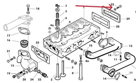Bolzen UNF 5/16" x 3/4" - 5 Stk. (Abb. 22 im Bild) Größe: 5/16" Länge: 3/4" Festigkeit 8,8. Passend für: MF35, MF135, MF148 Passend für: MF240, MF245, MF250 Passend für: MF550 Perkins Motoren: A3.152 - AD3.152 OEM Ref. Landini N7824 Massey Ferguson