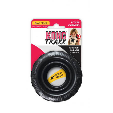 Kong Extreme Traxx (Small): Til den mindre hund med stor tyggeglæde! Holdbart og stimulerende Kong hundelegetøj.
