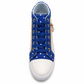 blå denim sneaker til dame