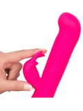 Come Hither Rabbit Vibrator i silikone med G-punkt stimulation, klitorisstimulator med 7 vibrationer og sikkerhedsfunktion til diskret transport.
