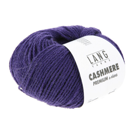 Cashmere premium fra lang yarns i farven dyb lilla
