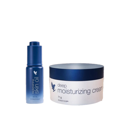 replenishing skin oil og deep moisturizing cream fra Forever Living