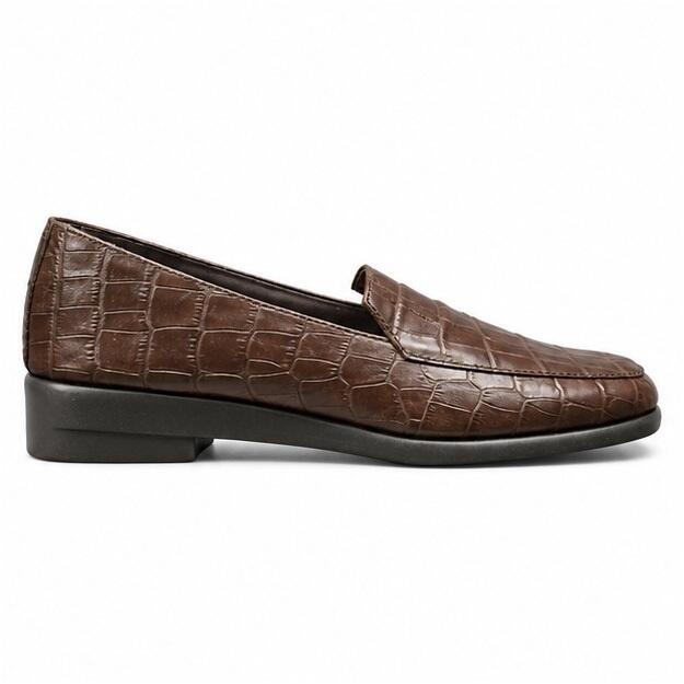 Aerosoles Brun Krokopræget Loafer - 36