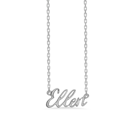 Name Tag Necklace Ellen - halskæde med navn - navnehalskæde i sterling sølv
