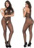 Body Pleasure sort net-bodystocking – onesize, gaveæske