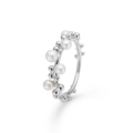 BUBBLES N' PEARLS sølv ring med perler | Mads Z