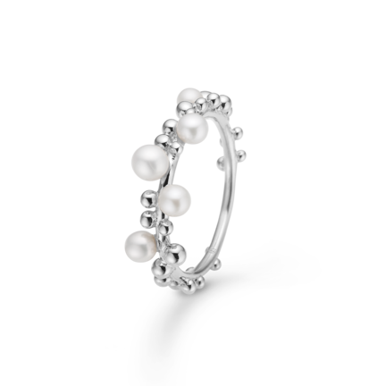 BUBBLES N' PEARLS silver ring with pearls | Danish design by Mads Z